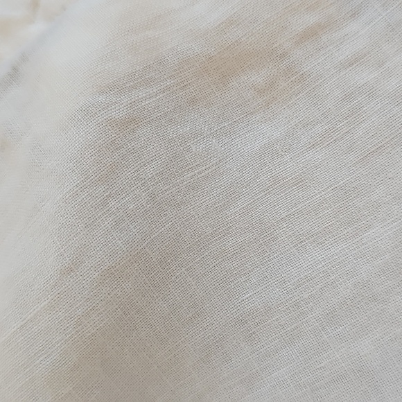 Juicy Couture Lowrise White Drawstring Linen Pants Made In The USA - Picture 5 of 6